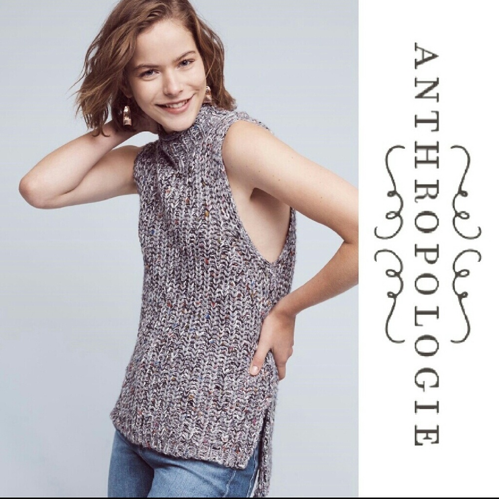 Anthro MOTH Joelle sleeveless sweater Host